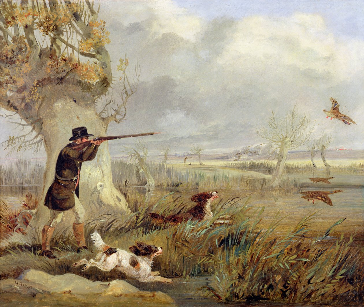 Strzelanie do kaczek autorstwa Henry Thomas Alken