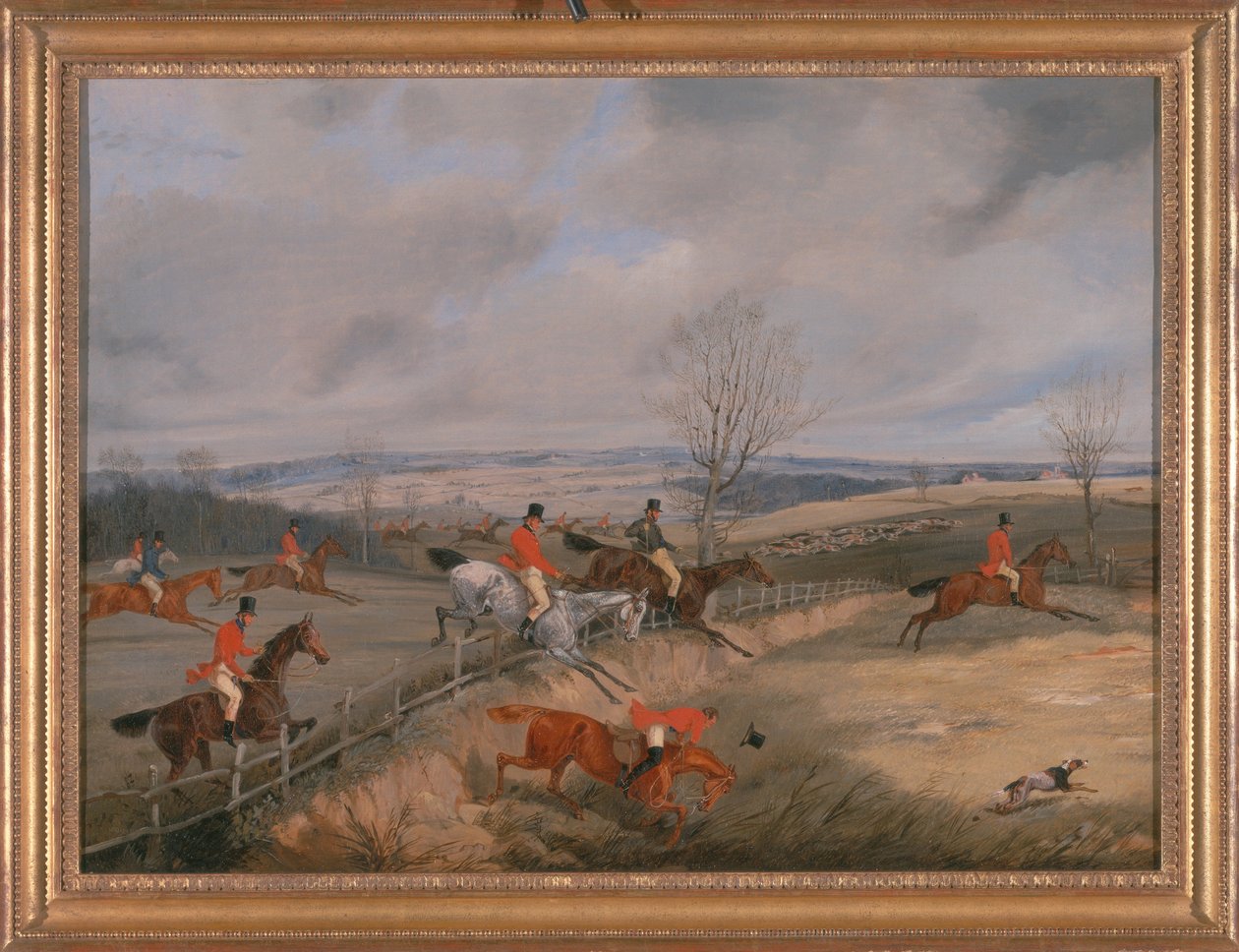 Scena polowania-rysowanie okładki autorstwa Henry Thomas Alken