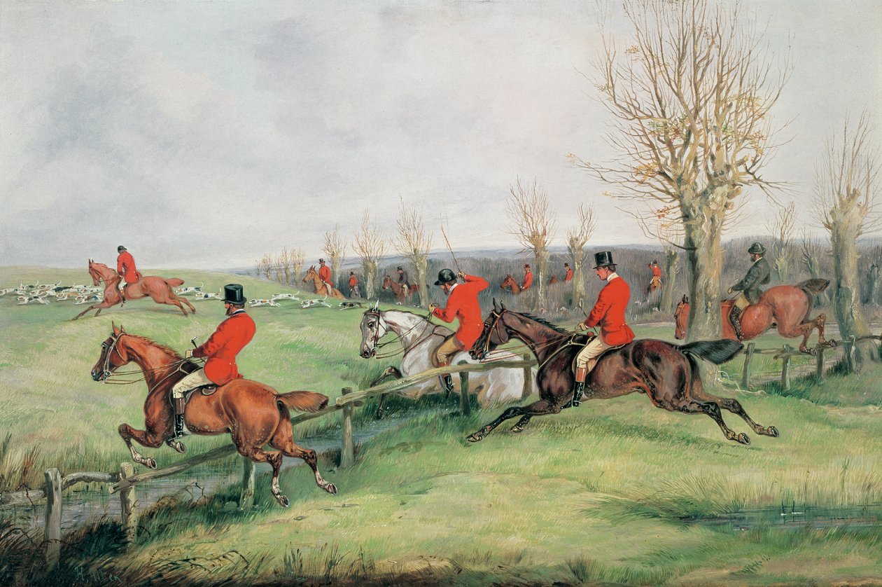 Scena sportowa, XIX w. autorstwa Henry Thomas Alken