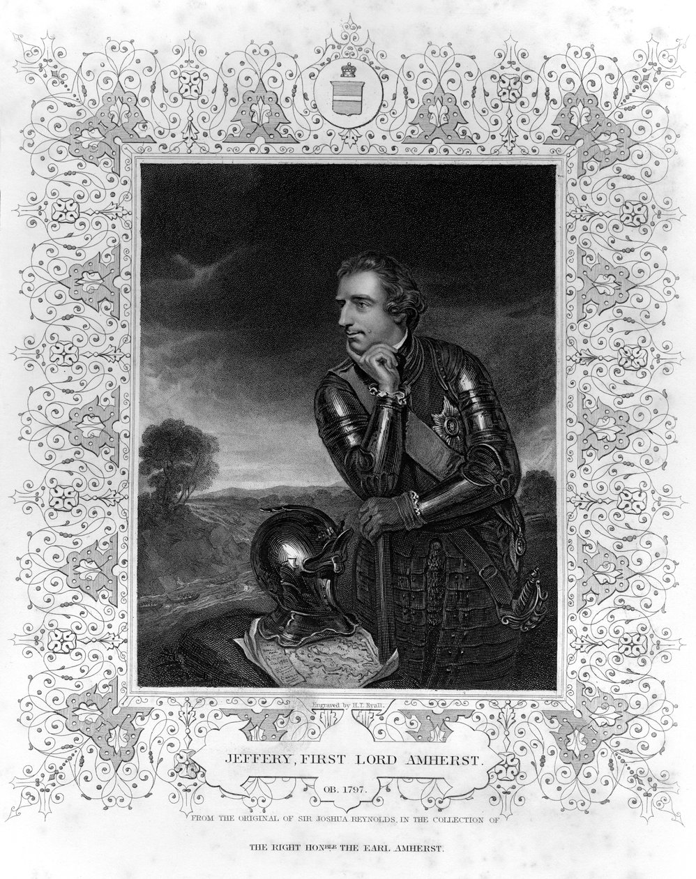 Portret Sir Jeffreya Amhersta autorstwa Henry Thomas Ryall