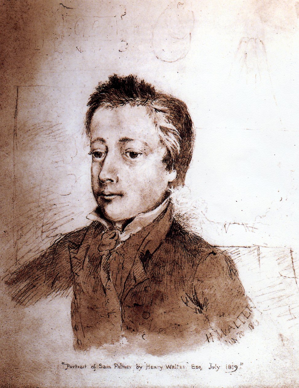 Portret Samuela Palmera (1805-81) jako chłopca, 1819 autorstwa Henry Walter