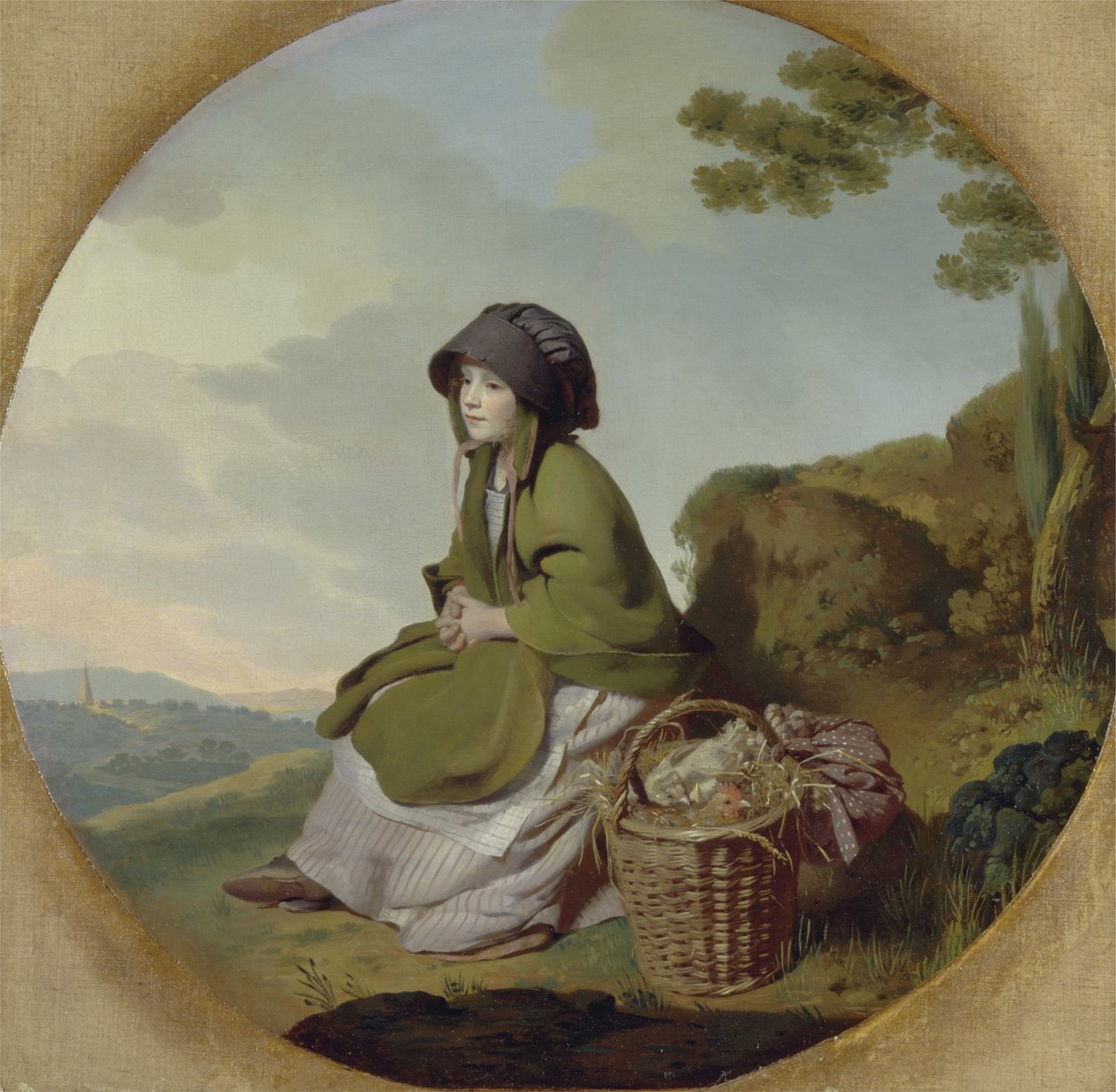 Market Girl (srebrny wiek) c.1776-77 autorstwa Henry Walton