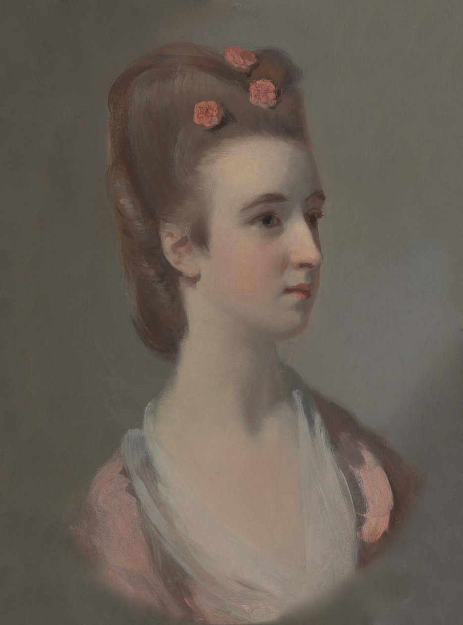 Portret kobiety, prawdopodobnie panny Nettlethorpe autorstwa Henry Walton
