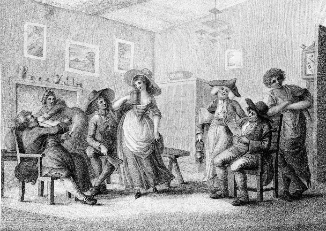 Wiejski Ale-Dom, rytowany przez Josepha Grozera, 1787 autorstwa Henry William Bunbury
