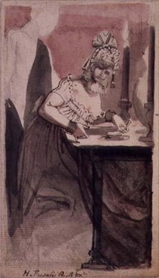 Kurtyzana przy toaletce autorstwa Johann Heinrich Füssli