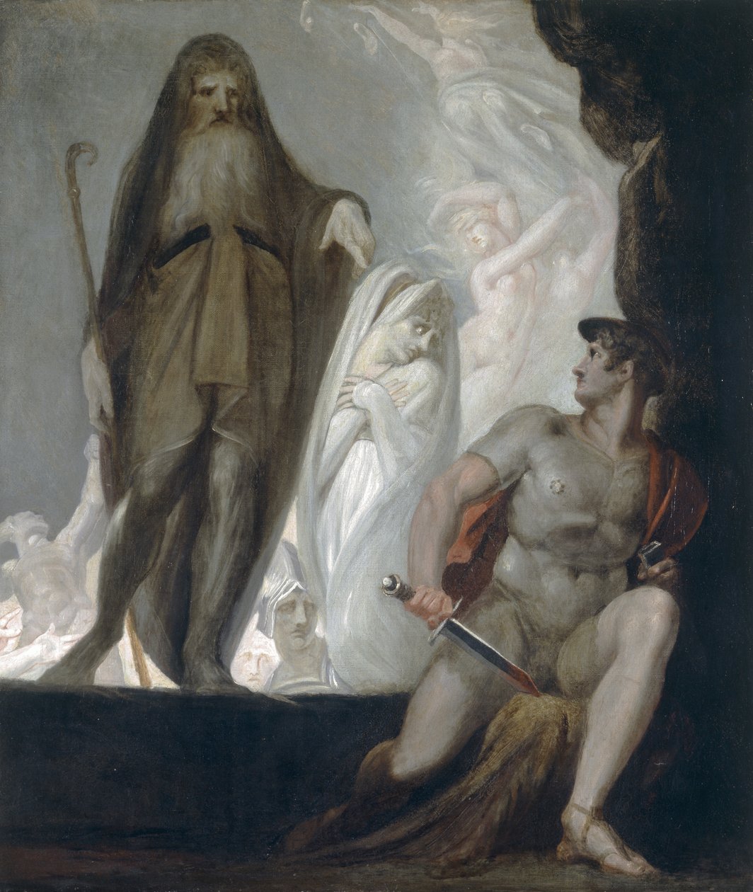 Teiresias przepowiada przyszłość Odyseuszowi (olej na płótnie) autorstwa Henry (1741 1825) Fuseli