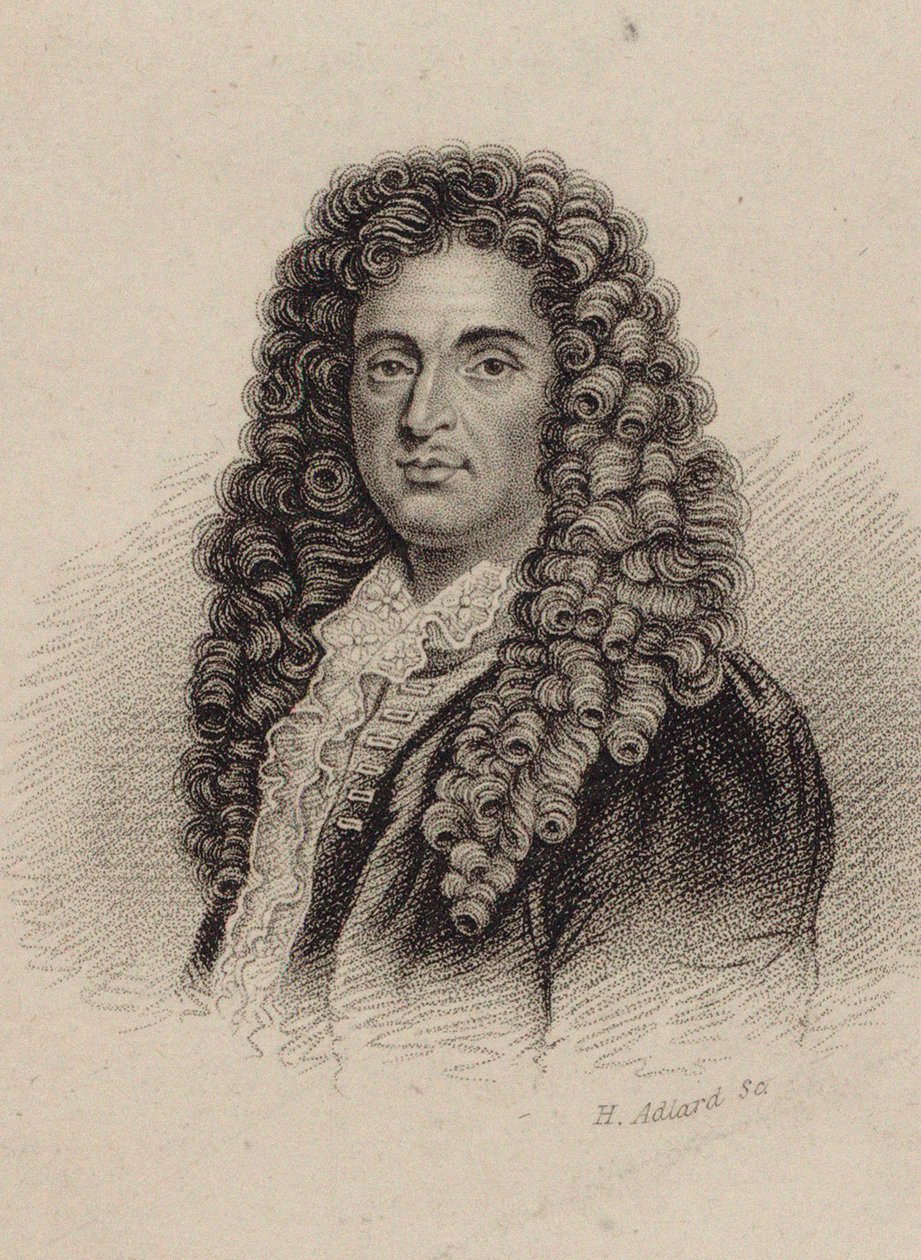 Portret kompozytora Jean-Baptiste Lully 1632-1687. autorstwa Henry Adlard