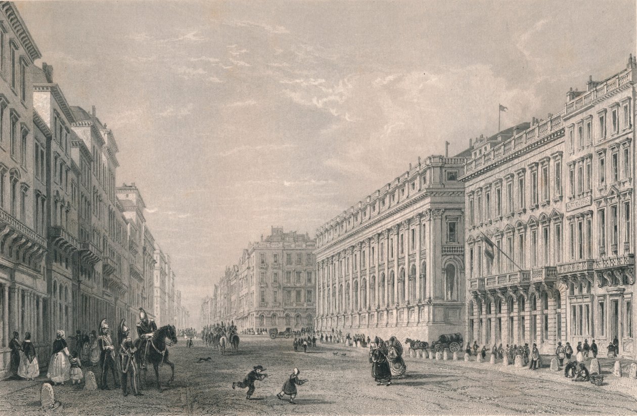 Rue du Chapeau Rouge, Bordeaux, połowa XIX wieku. autorstwa Henry Adlard