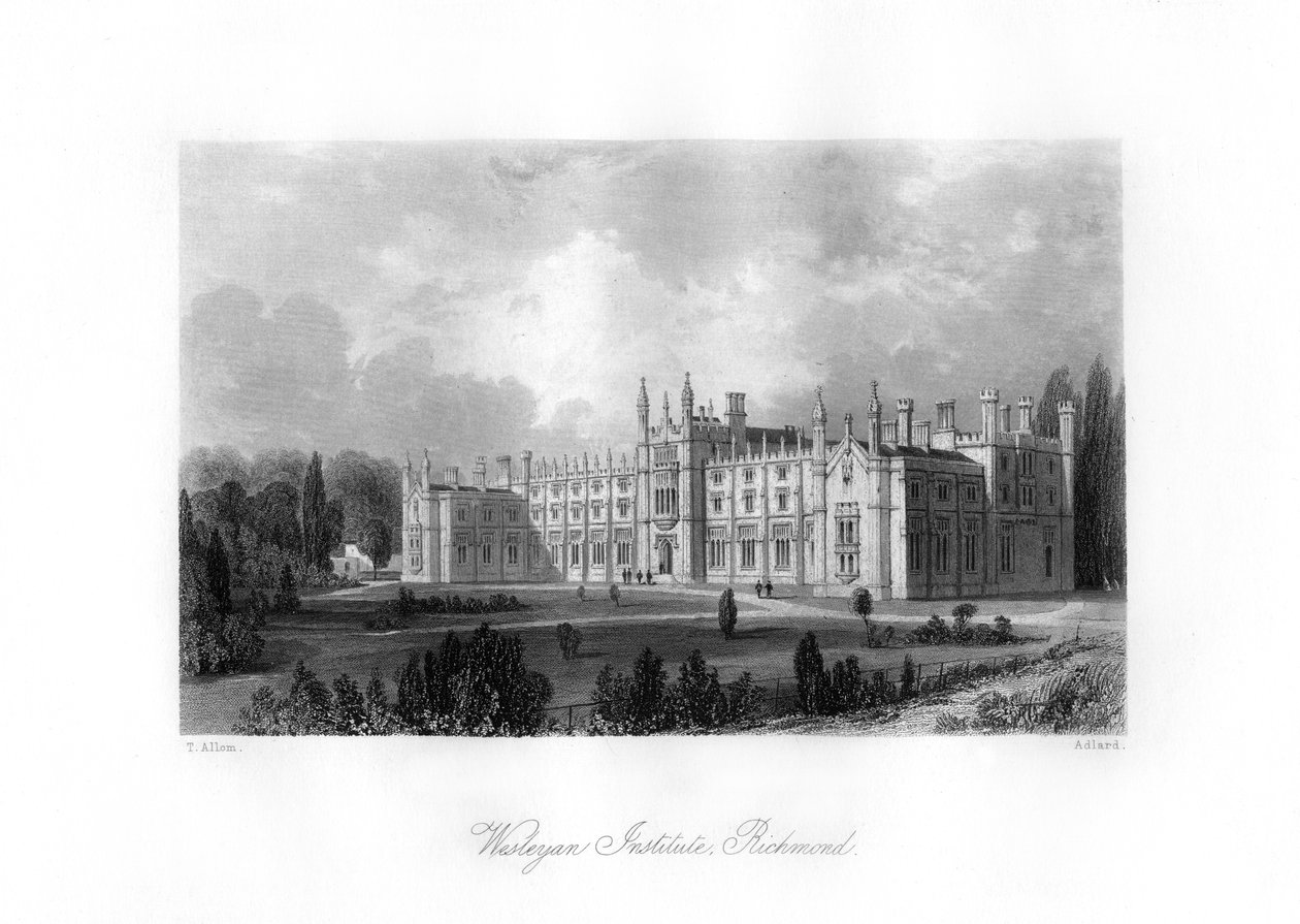 Wesleyan Institute, Richmond, XIX wiek. autorstwa Henry Adlard