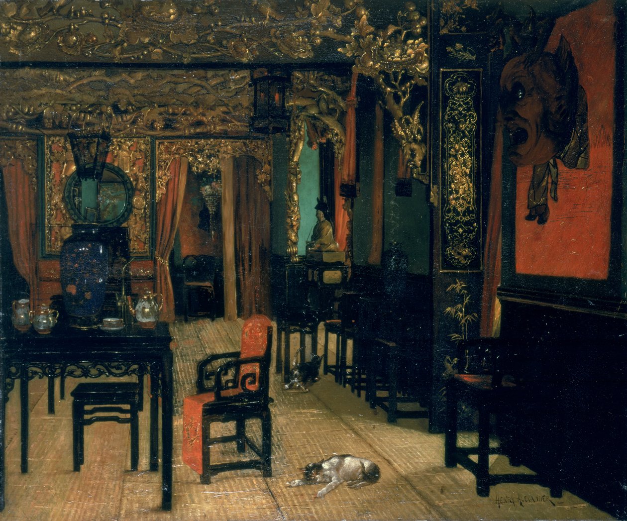 Chińskie wnętrze autorstwa Henry Alexander