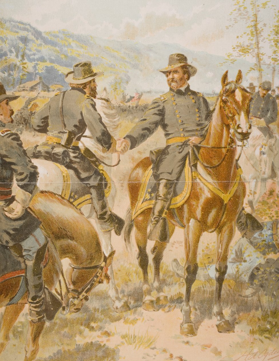 Generał George Henry Thomas (1816-70) w bitwie pod Chickamauga, 20 września 1863 r. autorstwa Henry Alexander Ogden