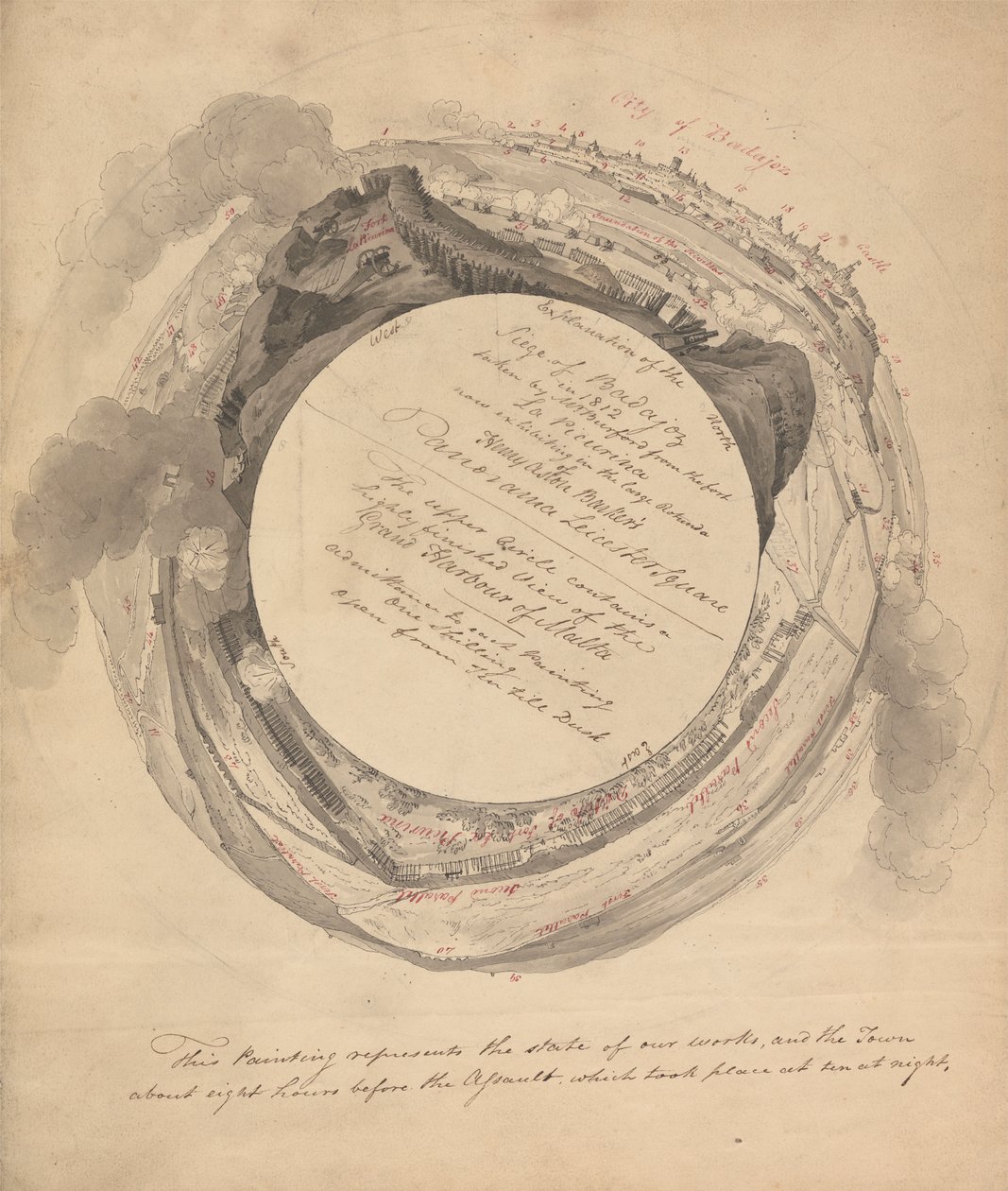 Oblężenie Badajoz autorstwa Henry Aston Barker