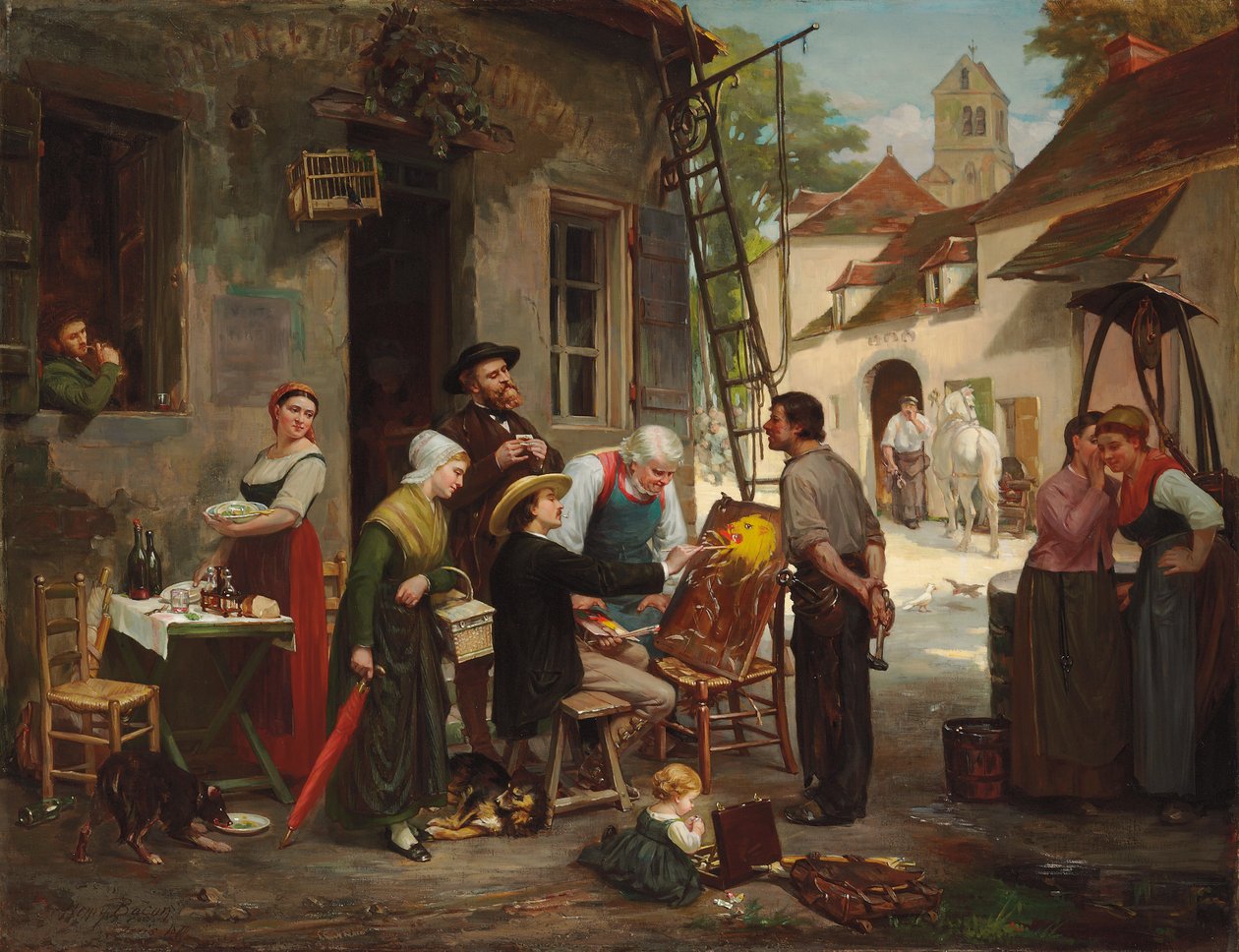 Nowy znak dla starej gospody, 1870 autorstwa Henry Bacon