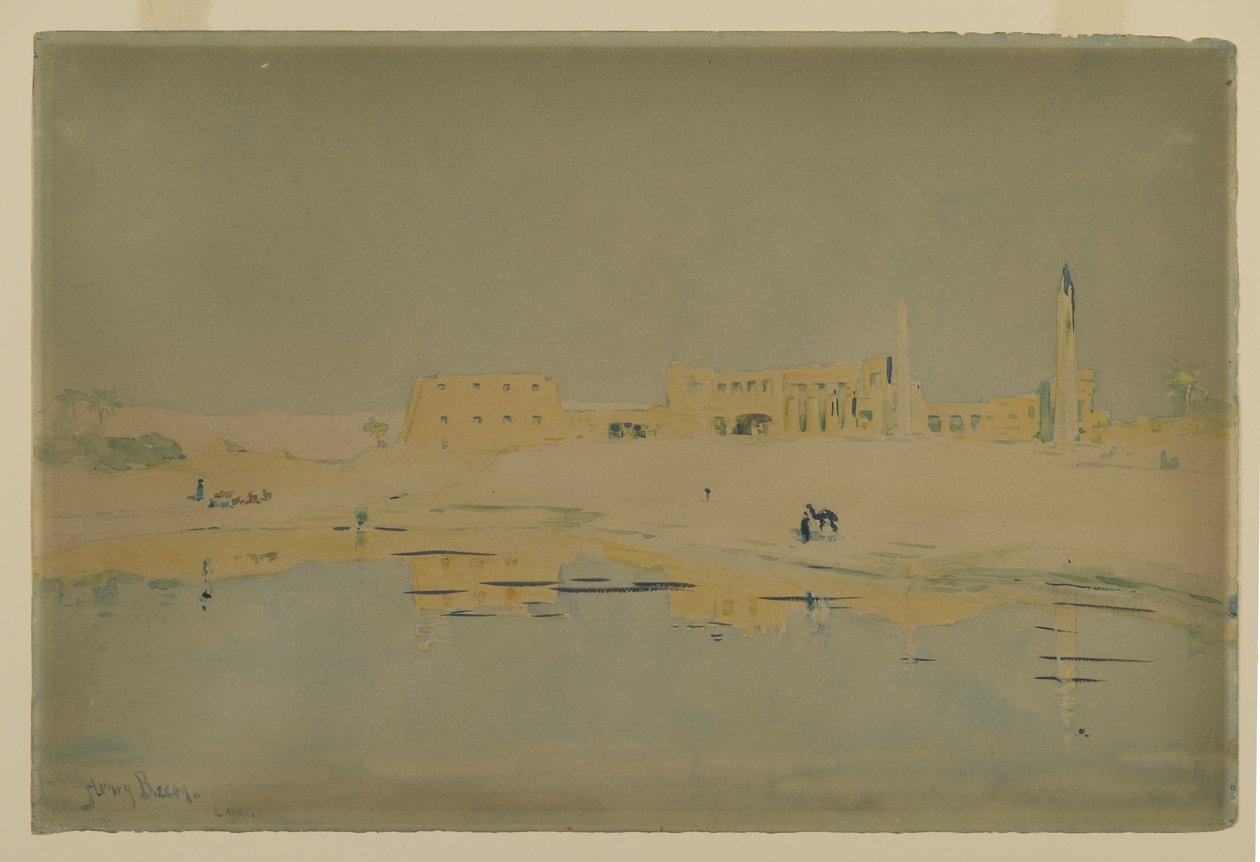 Ruiny Luksoru (wc na papierze) autorstwa Henry Bacon