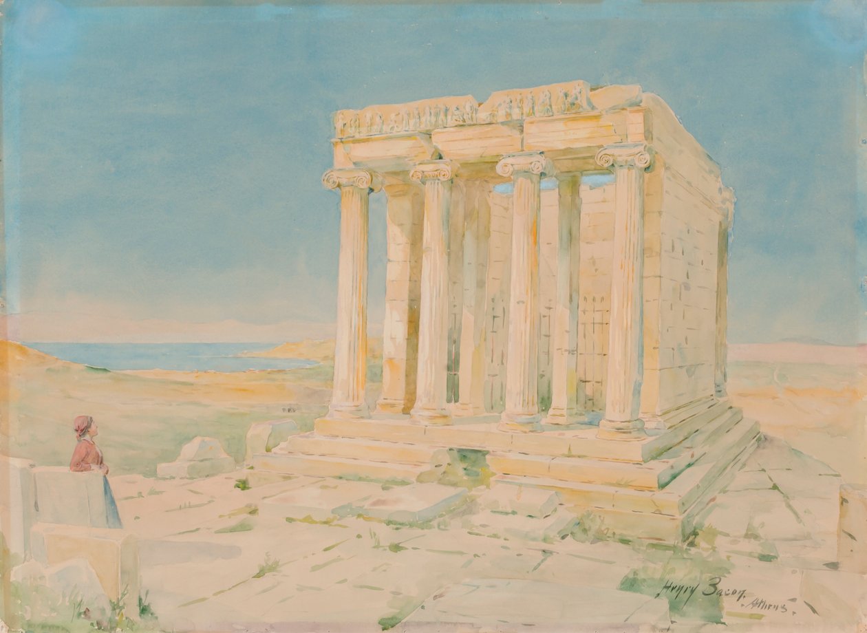 Świątynia Nike Apteros, b.d. autorstwa Henry Bacon