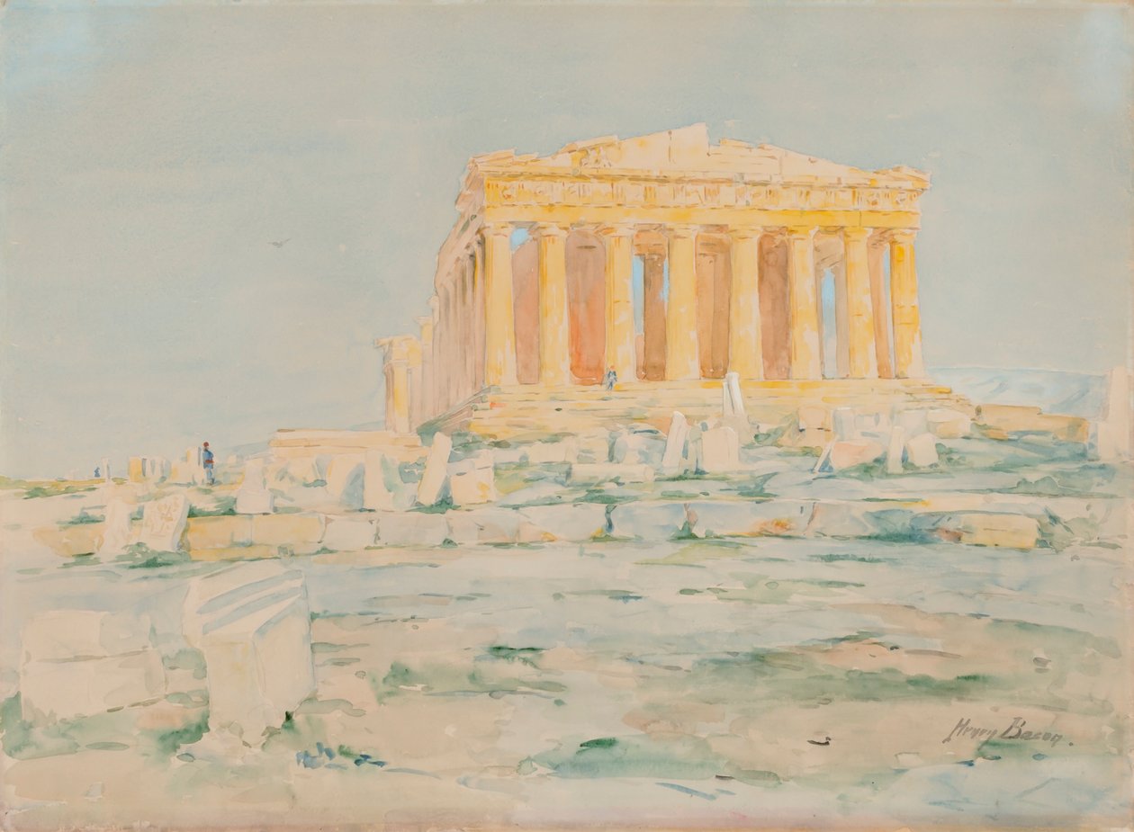 Partenon, fasada zachodnia, b.d. autorstwa Henry Bacon