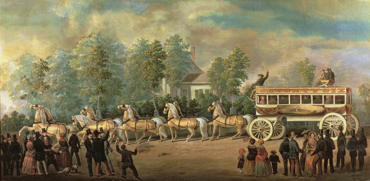 Trener 76 linii Knickerbocker, Brooklyn, ok. 1840-50 autorstwa Henry Boese