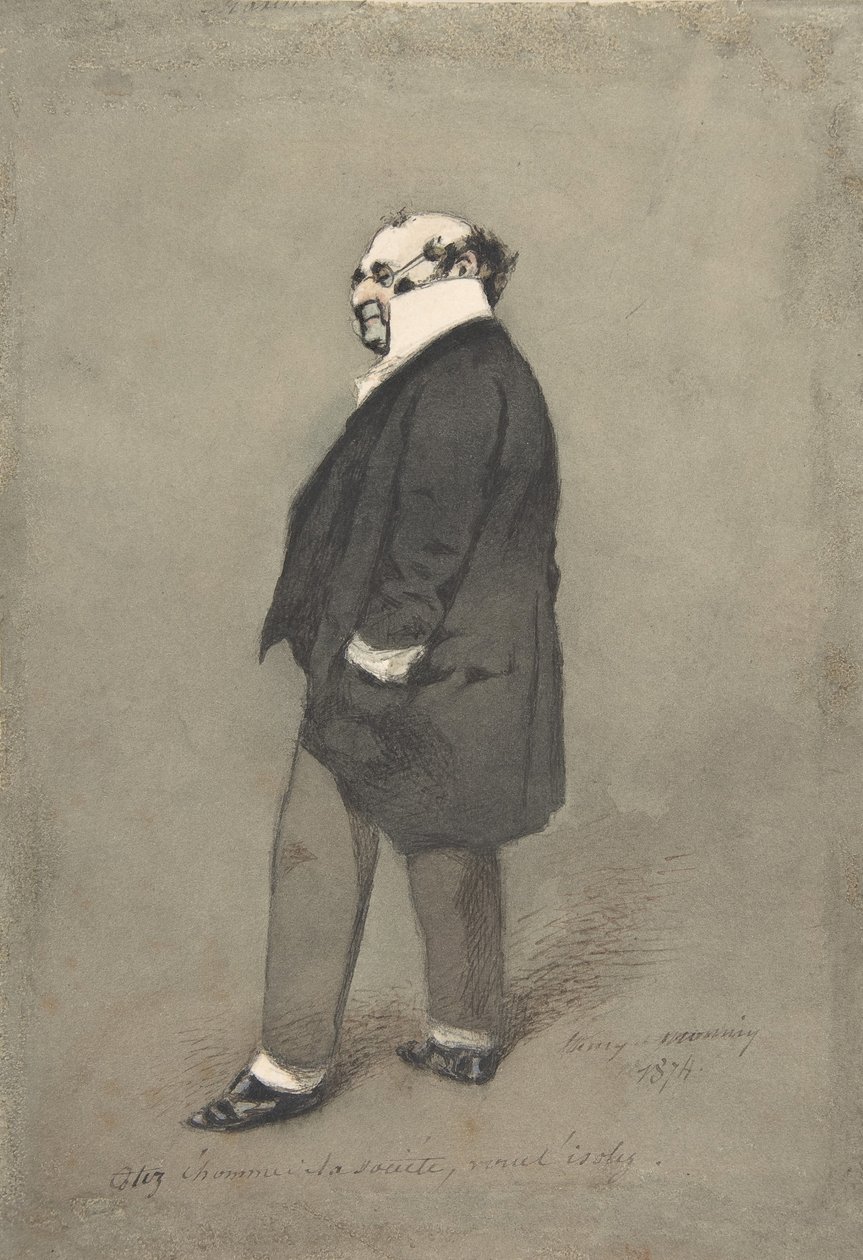 Człowiek Towarzystwa Monsieur Joseph Prudhomme, 1874. autorstwa Henry Bonaventure Monnier