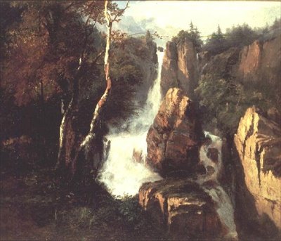 Alpejski Wodospad autorstwa Henry Bright