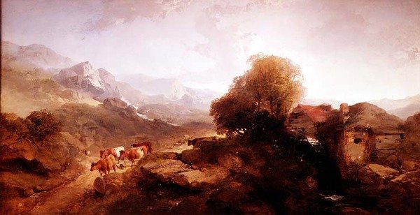 walijski krajobraz autorstwa Henry Bright