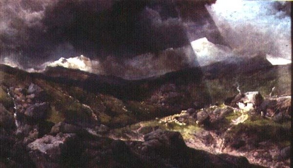 Walijska scena górska autorstwa Henry Bright