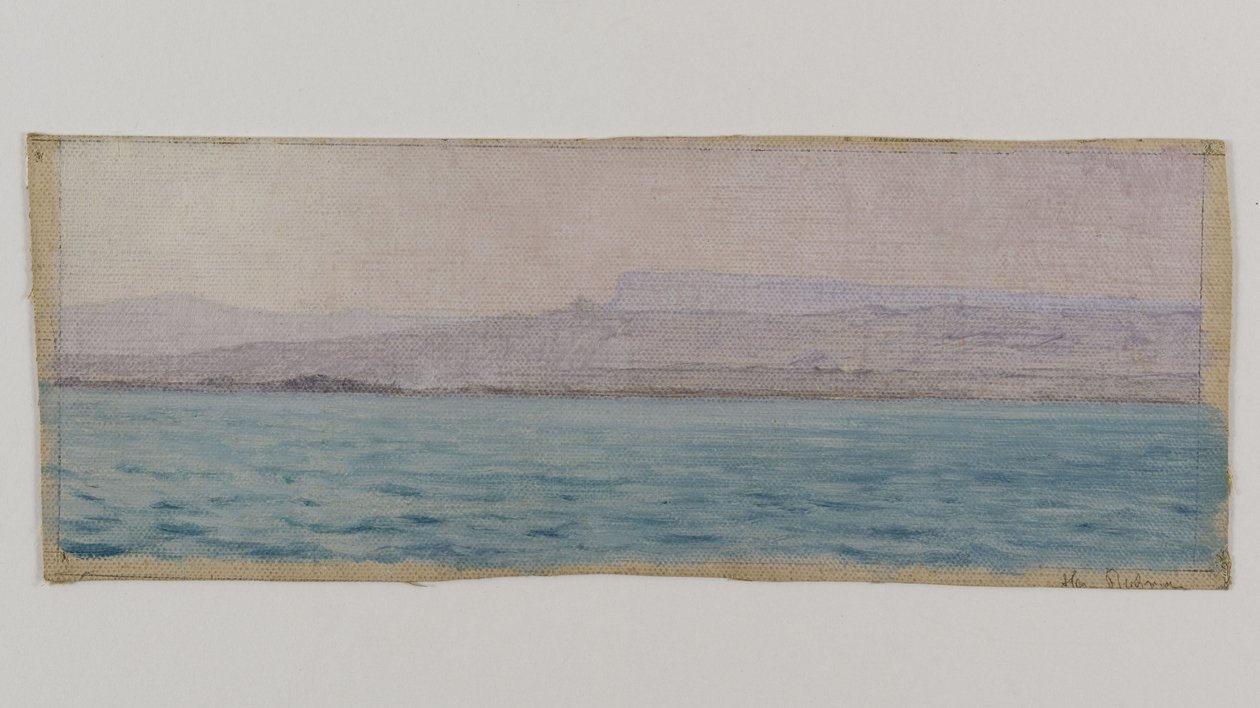 Brzeg Nilu, Egipt, ok. 1891 (olej na płótnie) autorstwa Henry Brokman Knudsen