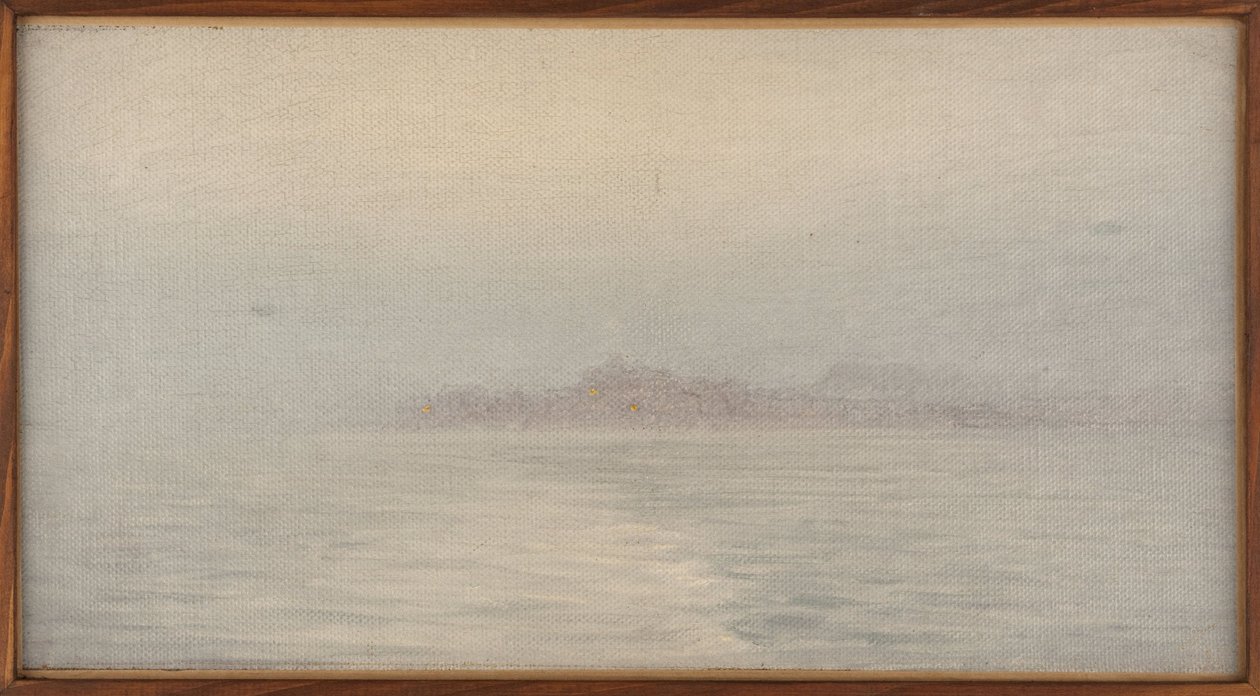 Mgła na morzu, ok. 1911 (olej na płótnie) autorstwa Henry Brokman Knudsen
