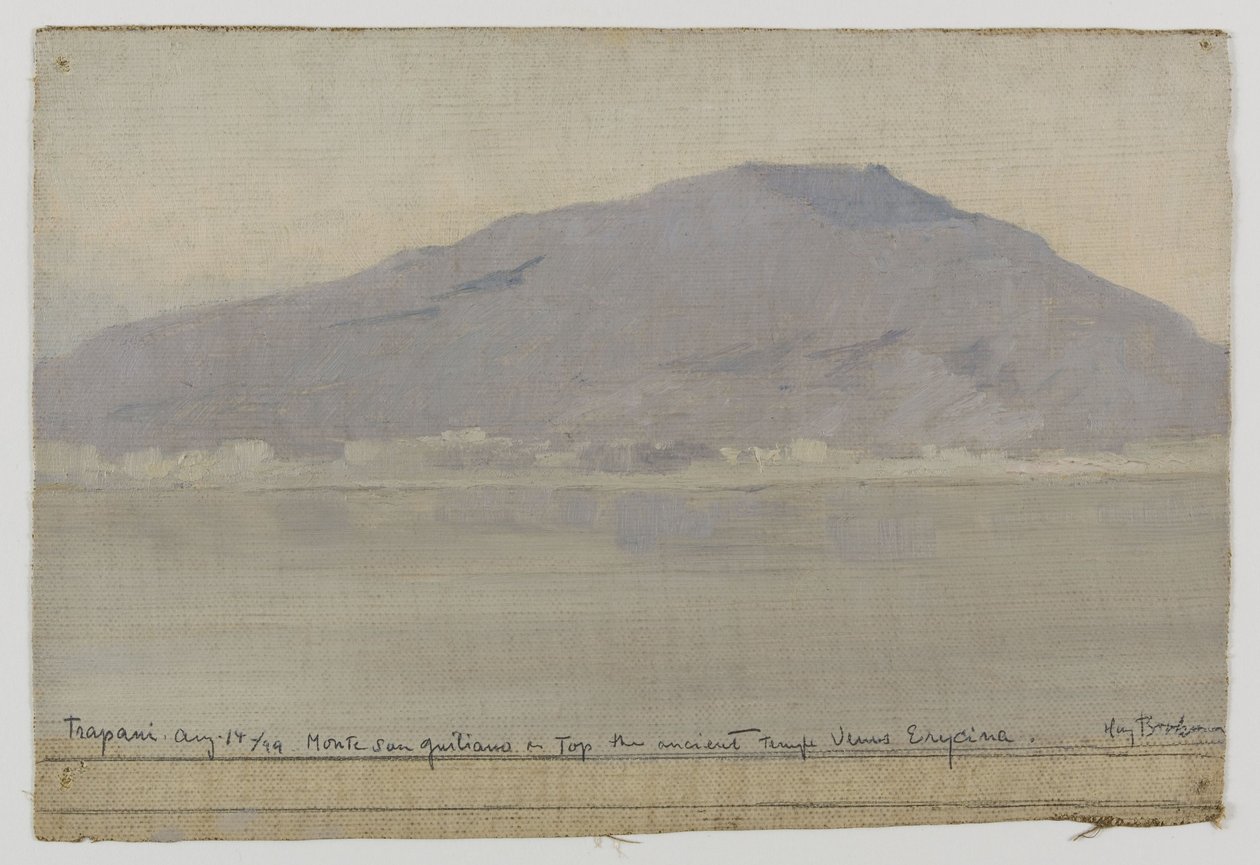 Trapani, Monte San Giuliano (Sycylia), 1899 (olej na płótnie) autorstwa Henry Brokman Knudsen