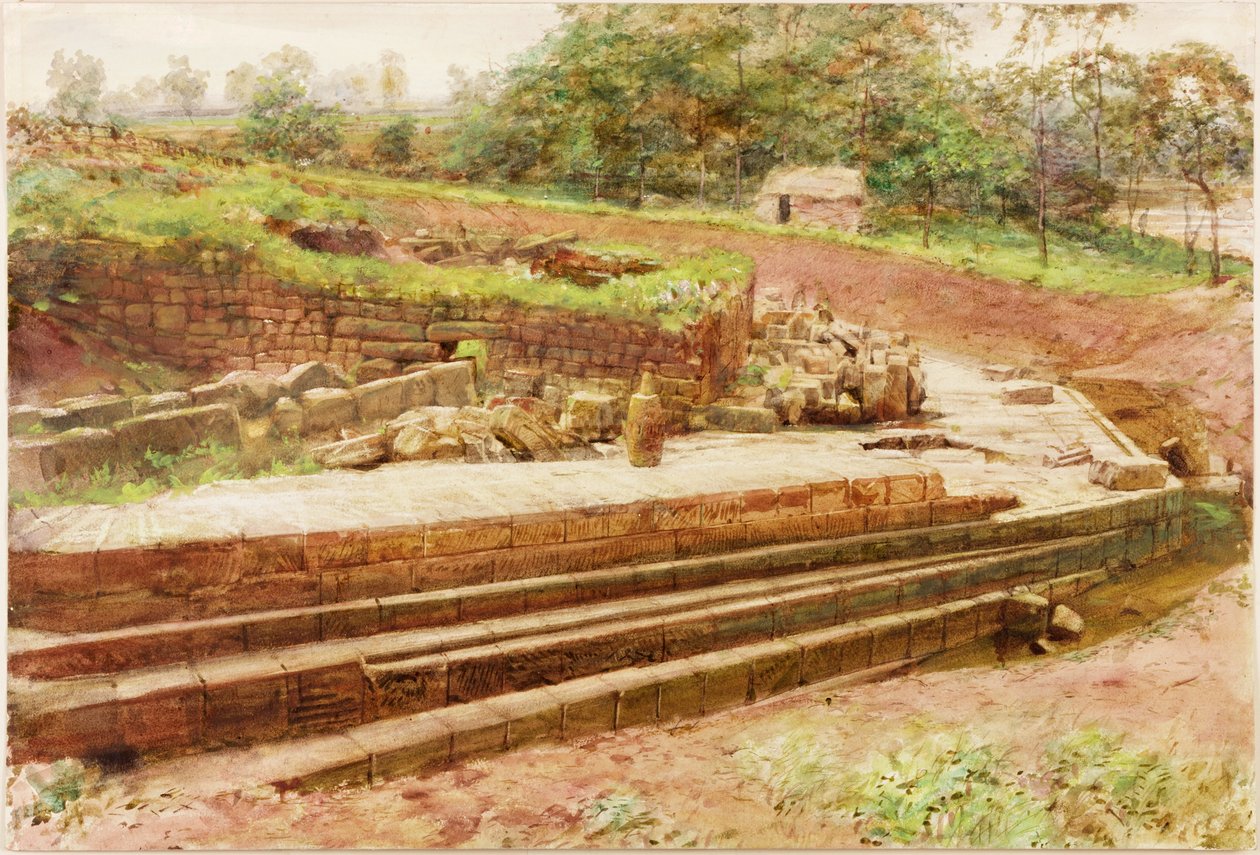Cilurnum (gwasz, ołówek i akwarela na papierze) autorstwa Henry Burdon Richardson