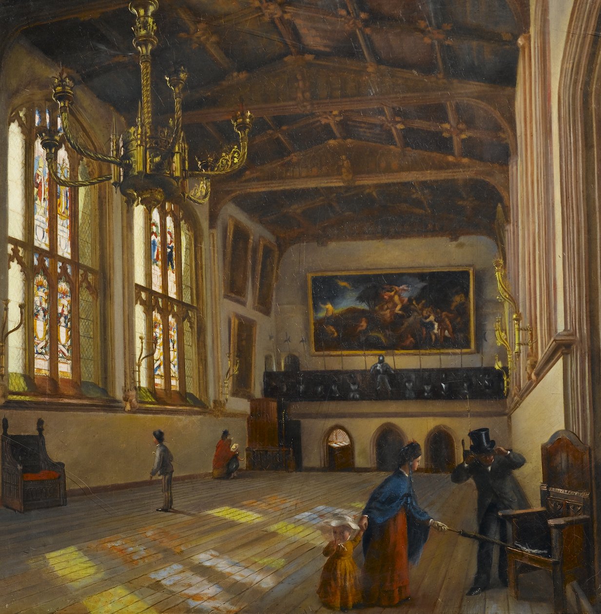 Wnętrze sali Mariackiej, Coventry, 1873 r. autorstwa Henry Carter