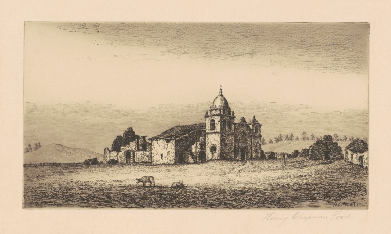 Misja San Carlos Borromeo autorstwa Henry Chapman Ford