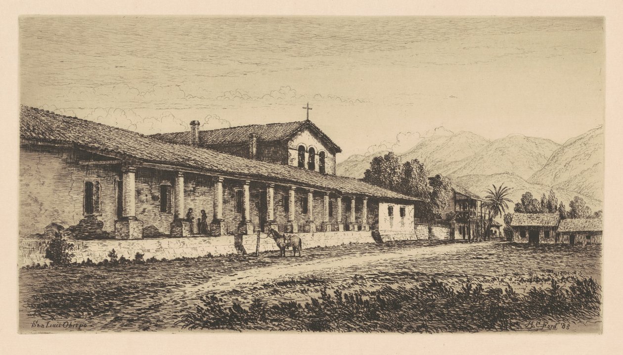 Misja San Luis Obispo autorstwa Henry Chapman Ford