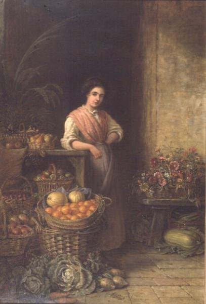 Młody sprzedawca owoców autorstwa Henry Charles Bryant