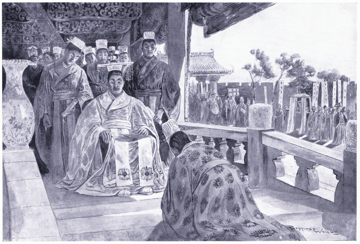 Han Yu prezentuje swój pomnik autorstwa Henry Charles Seppings Wright