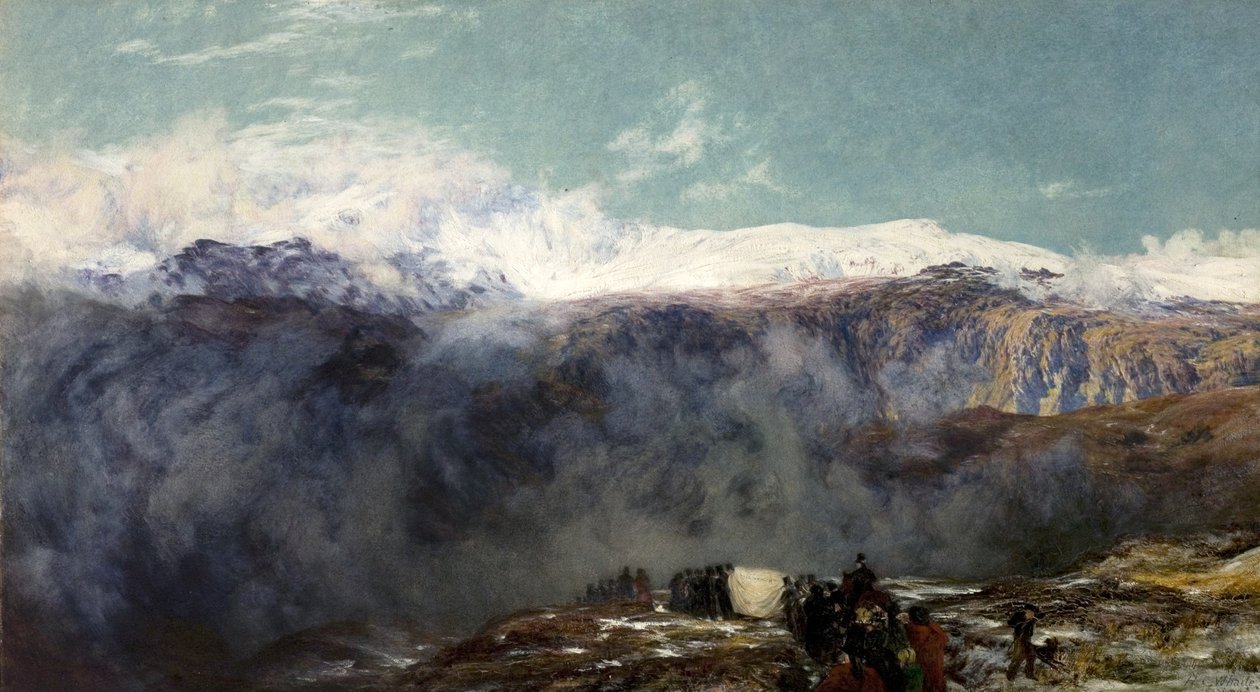 Walijski pogrzeb autorstwa Henry Clarence Whaite