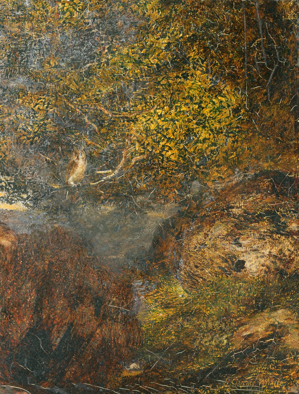 „Wizja pokutnika: sowa”, 1848-1912 autorstwa Henry Clarence Whaite
