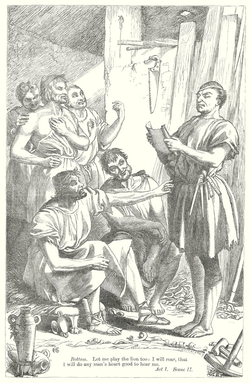 Sen nocy letniej (rycina) autorstwa Henry Courtney (after) Selous
