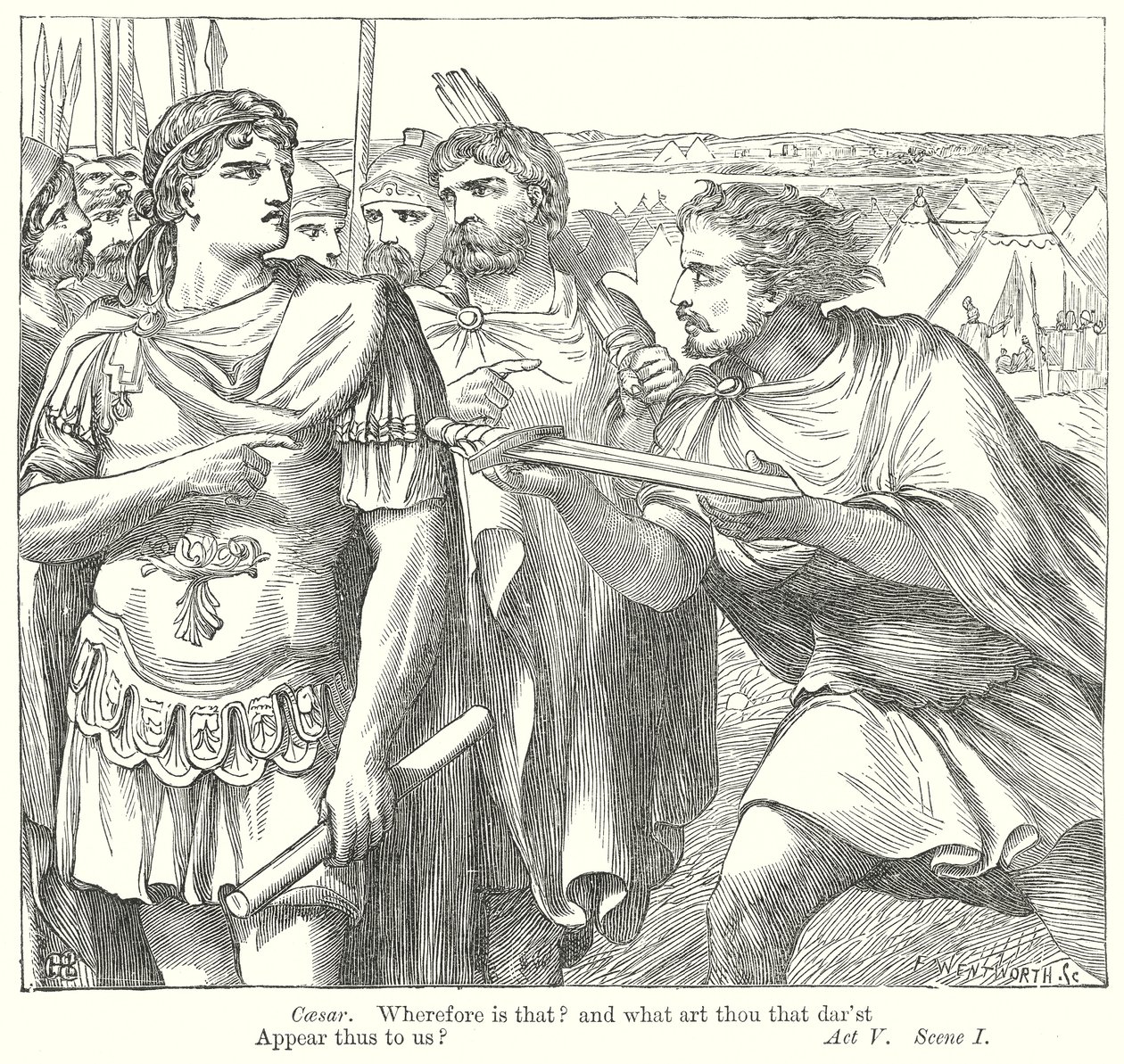 Antoniusz i Kleopatra (rycina) autorstwa Henry Courtney (after) Selous