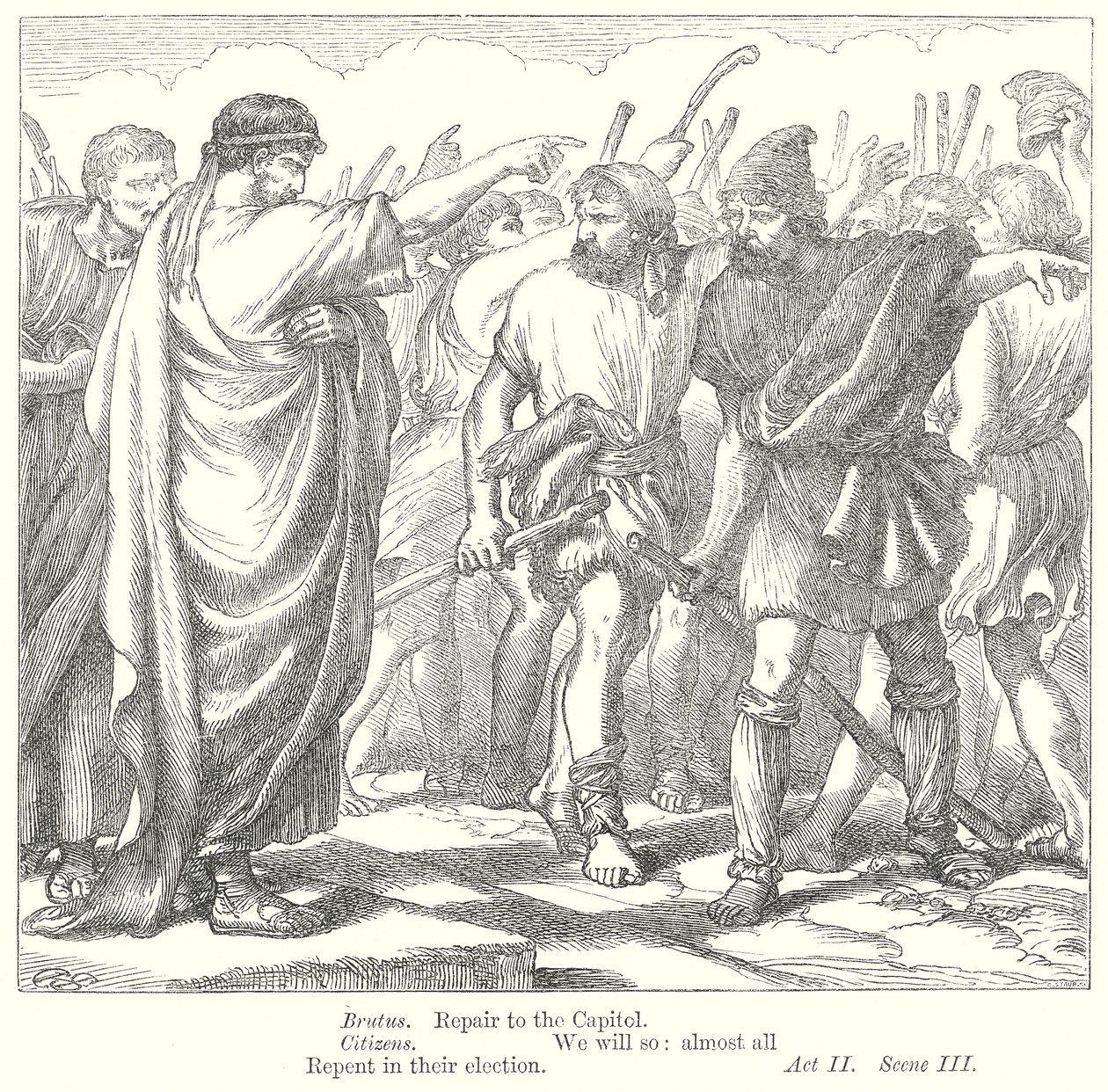 Koriolan (rycina) autorstwa Henry Courtney (after) Selous
