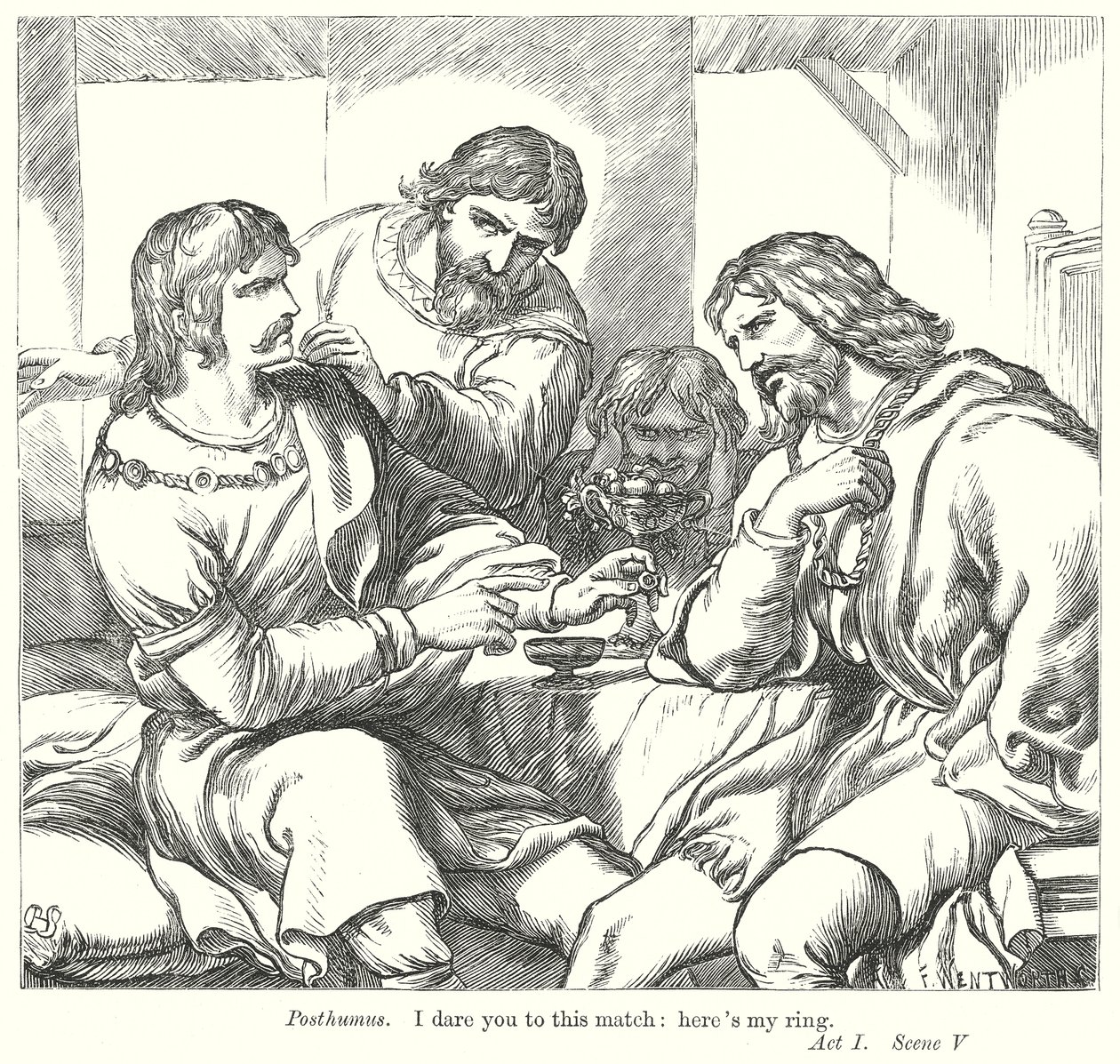 Cymbeline (rycina) autorstwa Henry Courtney (after) Selous