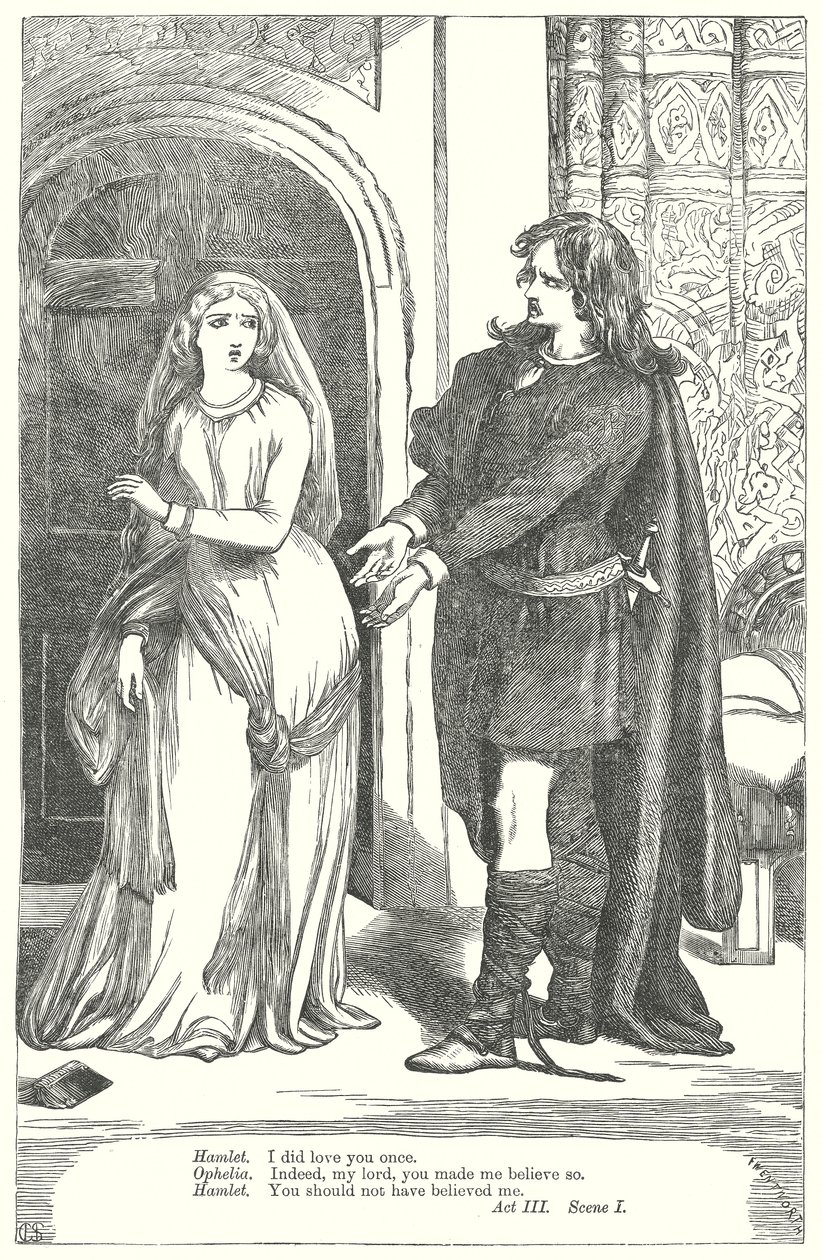 Hamlet (rycina) autorstwa Henry Courtney (after) Selous