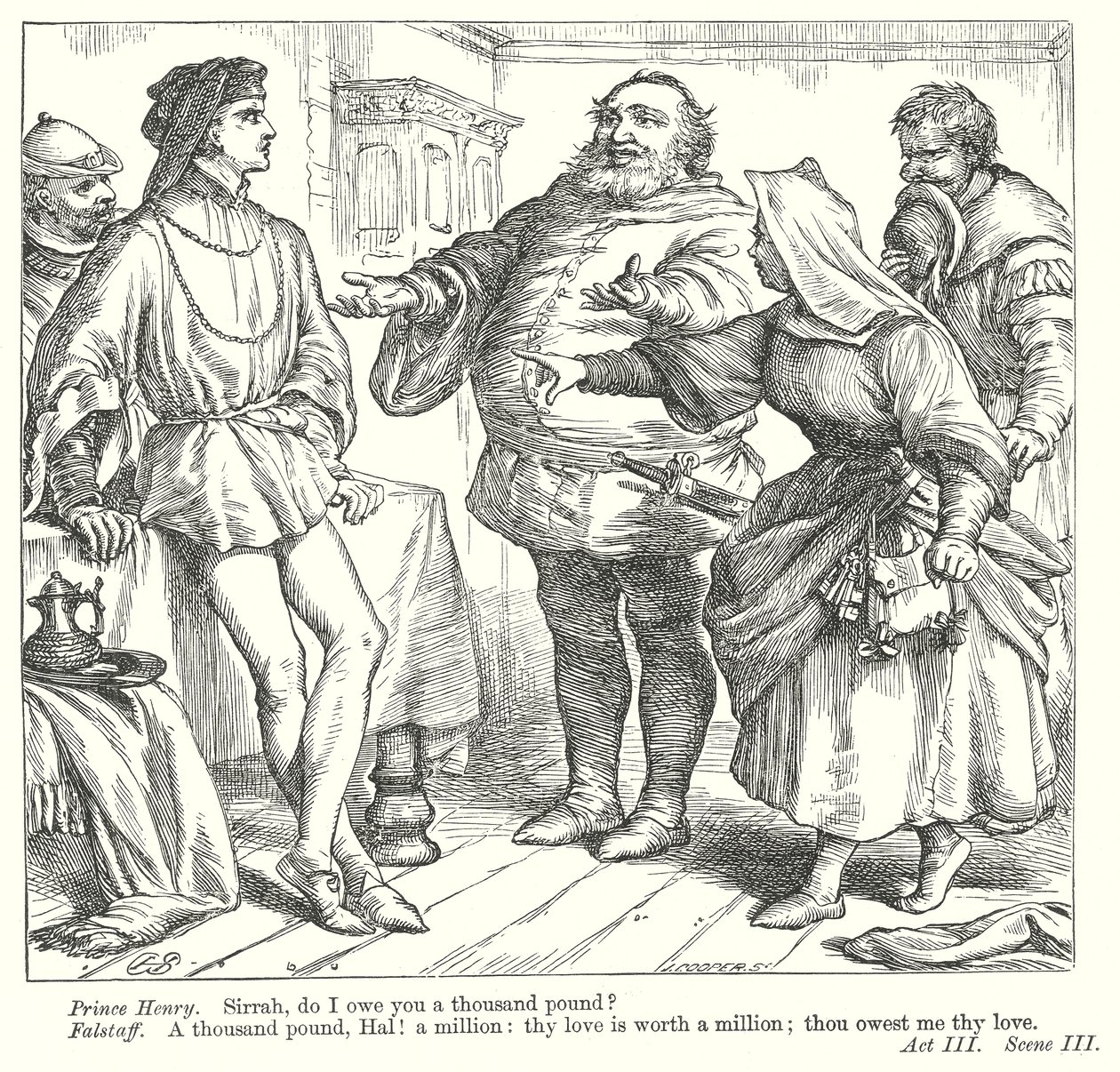 Król Henryk IV część I (rycina) autorstwa Henry Courtney (after) Selous