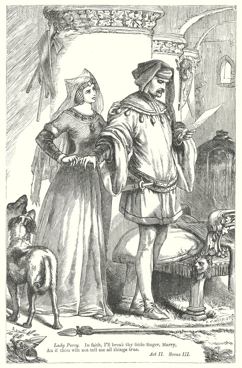 Król Henryk IV część I (rycina) autorstwa Henry Courtney (after) Selous