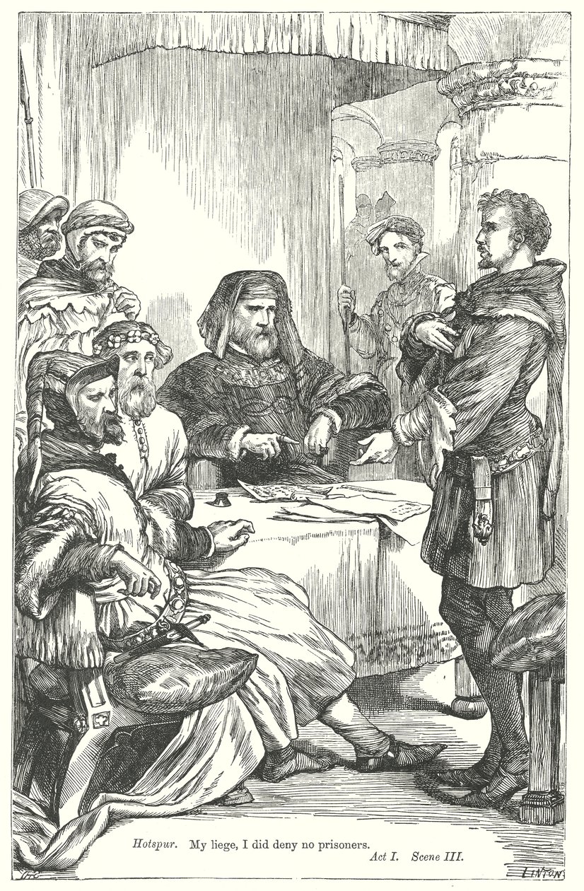 Król Henryk IV część I (rycina) autorstwa Henry Courtney (after) Selous