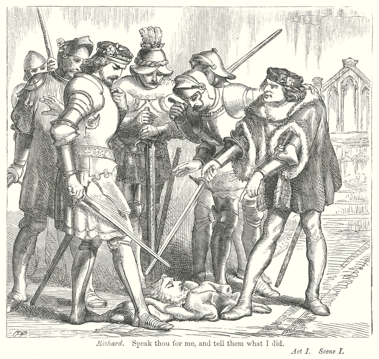 Król Henryk VI część III (rycina) autorstwa Henry Courtney (after) Selous
