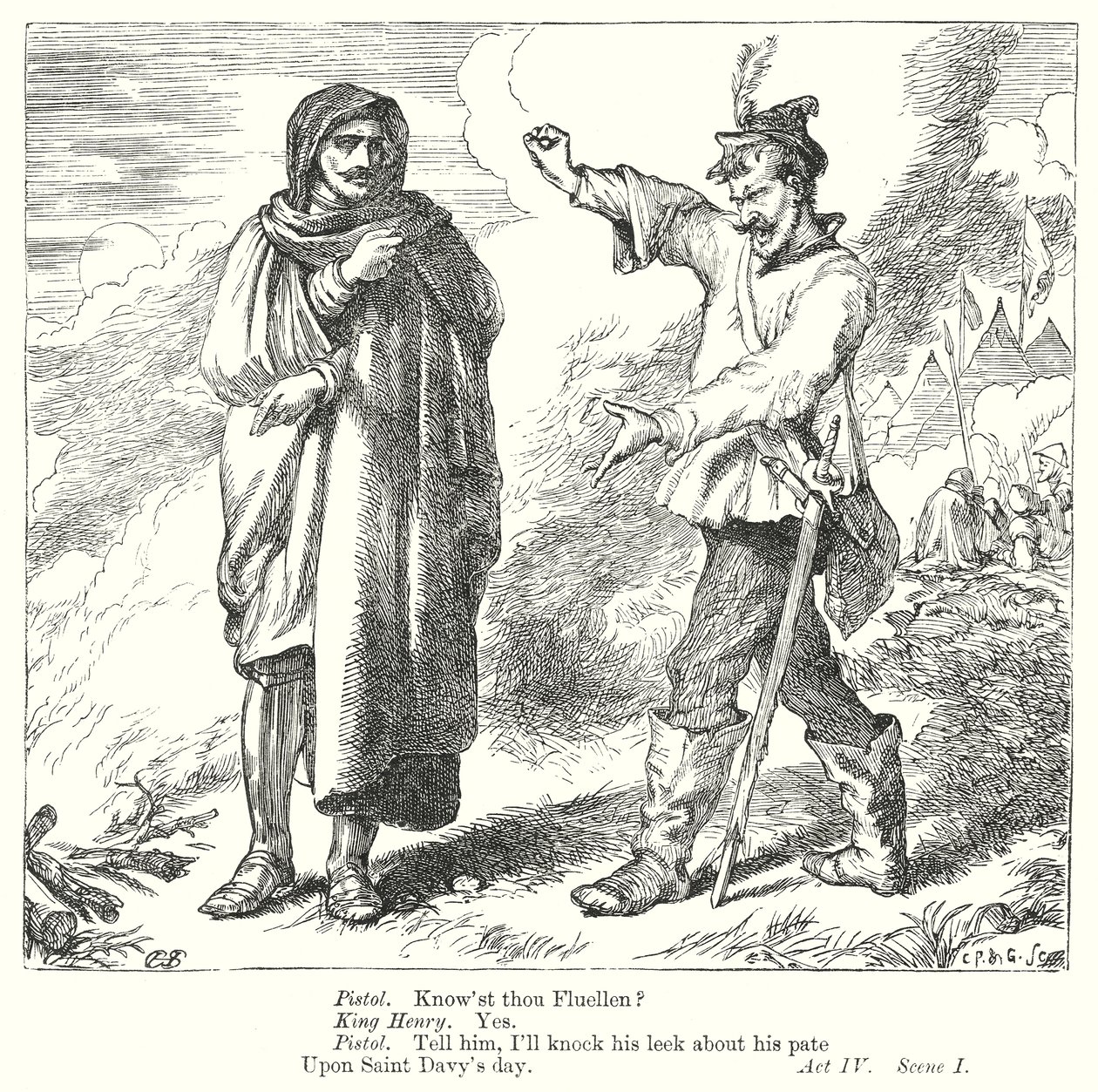 Król Henryk V (rycina) autorstwa Henry Courtney (after) Selous