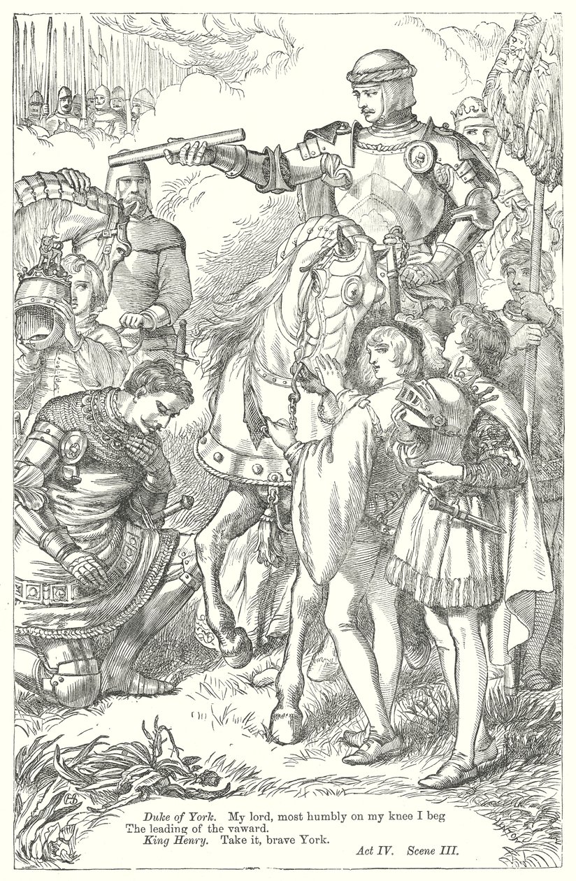 Król Henryk V (rycina) autorstwa Henry Courtney (after) Selous