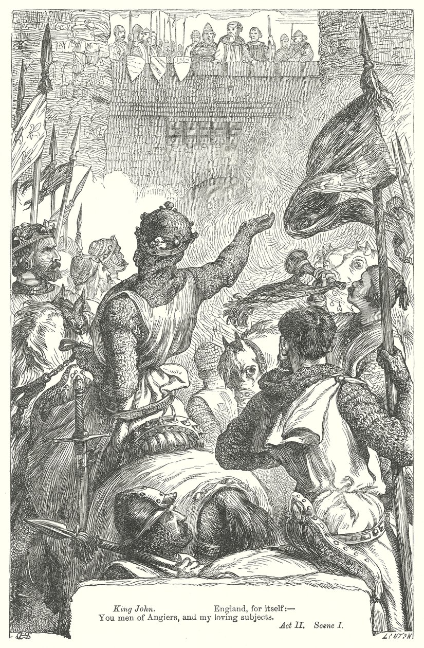 Król Jan (rycina) autorstwa Henry Courtney (after) Selous