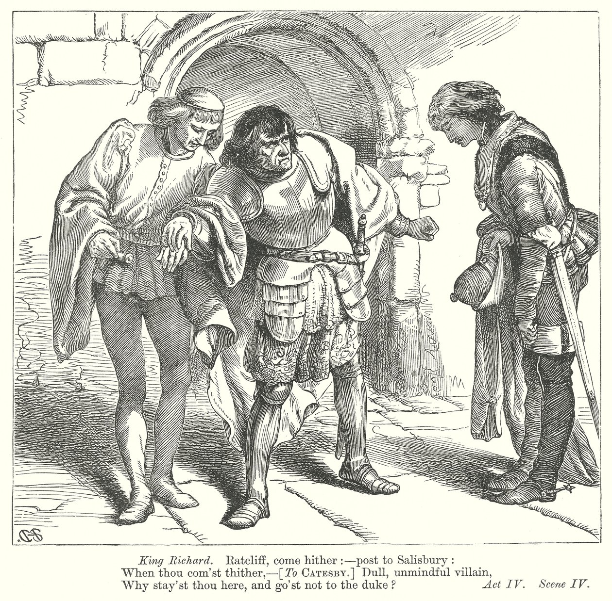 Król Ryszard III (rycina) autorstwa Henry Courtney (after) Selous