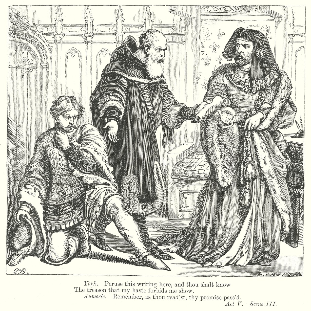 Król Ryszard II (rycina) autorstwa Henry Courtney (after) Selous